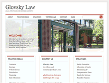 Tablet Screenshot of glovskylaw.com